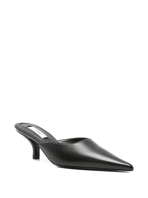 TOTEME 55mm pointed-toe mules - Black - zdjęcie produktu nr 2