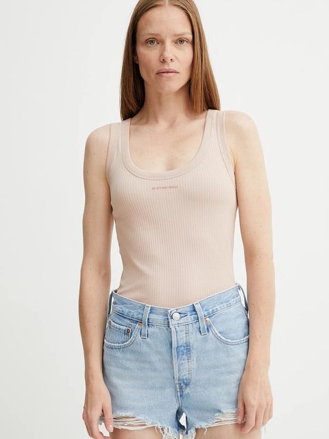 G-Star Raw top damski kolor pomarańczowy D26065-D253 - zdjęcie produktu nr 1