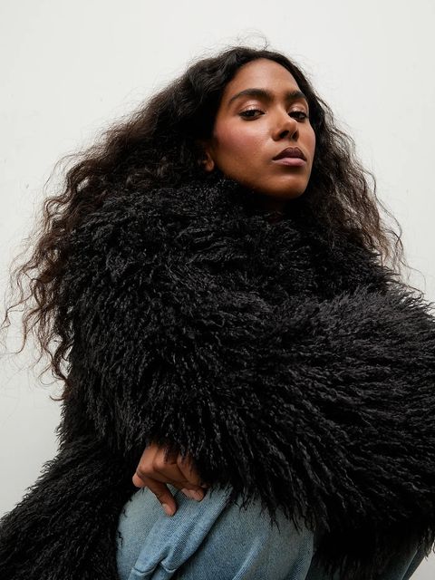 Answear.LAB płaszcz kolor czarny