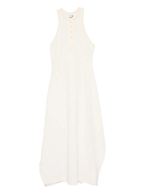 Nanushka draped-hem tank midi dress - Neutrals - zdjęcie produktu nr 1