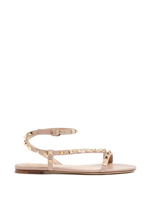 Valentino Garavani Rockstud calfskin sandals - Neutrals - zdjęcie produktu nr 1