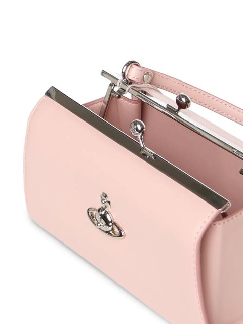 Vivienne Westwood orb clasp leather tote bag - Pink