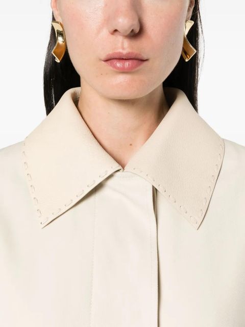 FENDI gabardine trench coat - Neutrals