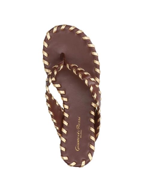 Gianvito Rossi Shanti braided sandals - Brown