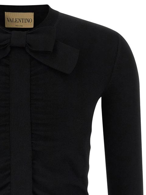 Valentino Garavani bow-detail cardigan - Black