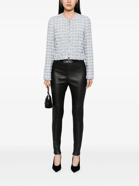 Versace elasticated waistband leggings - Black