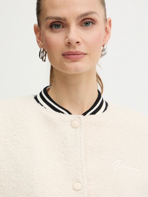 Guess kurtka DANIELLE kolor beżowy przejściowa W5BL27 W2392