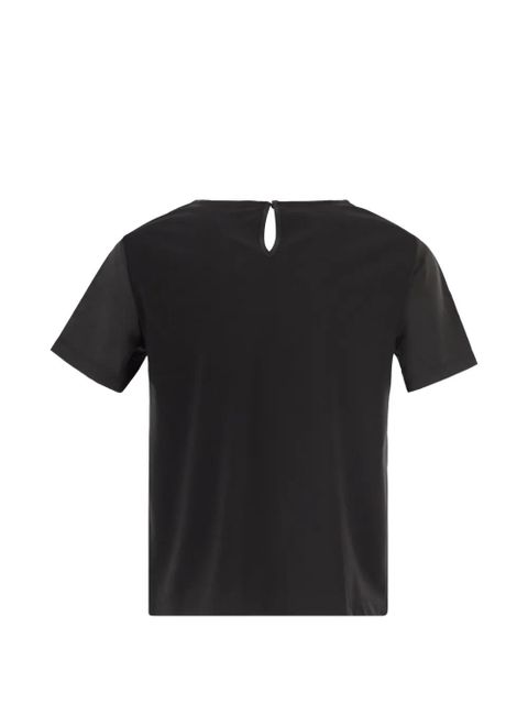 Weekend Max Mara contrasting texture T-shirt - Black - zdjęcie produktu nr 2