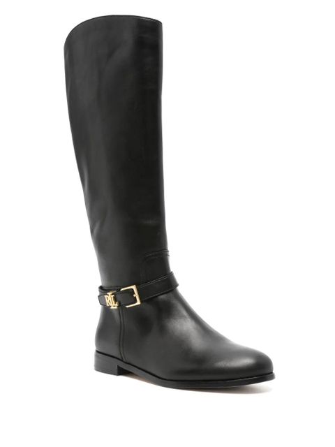Lauren Ralph Lauren logo-plaque boots - Black - zdjęcie produktu nr 2