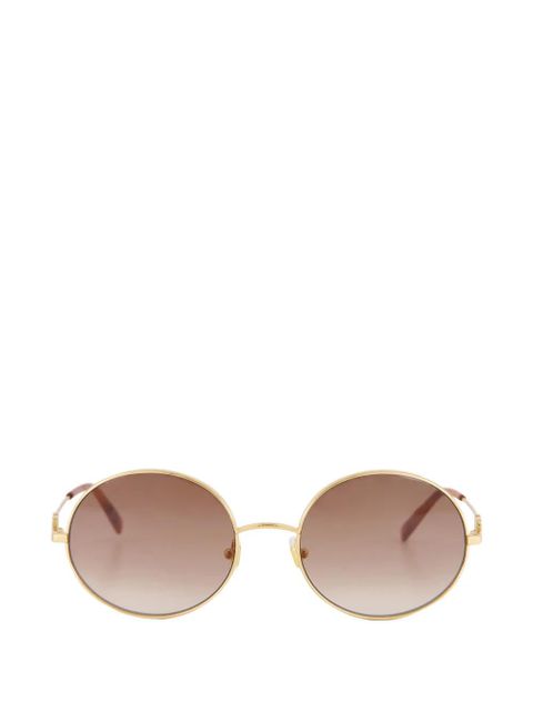 Valentino Garavani VLogo Signature round-frame sunglasses - Gold - zdjęcie produktu nr 1