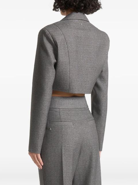 Manière De Voir Dina asymmetric tailored blazer - Grey