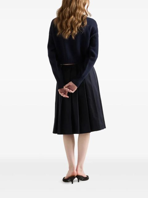 Prada striped cotton sweater - Blue - zdjęcie produktu nr 2