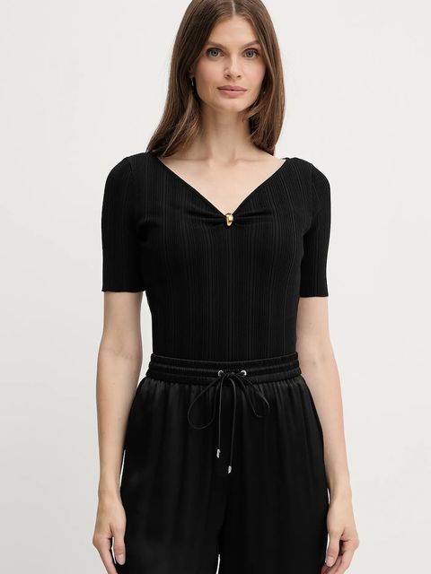 Marciano by Guess bluzka KATHLEEN damska kolor czarny gładka 5YGR02 5875Z - zdjęcie produktu nr 1