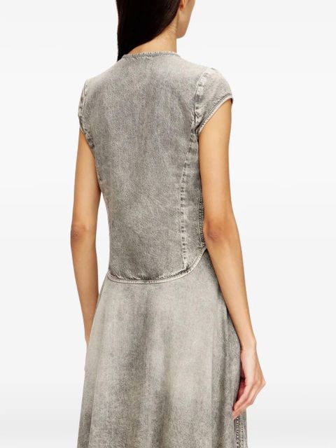 Diesel De-Roset-S buttoned denim shirt - Grey