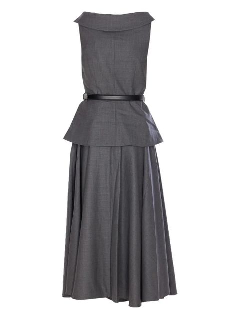 Self-Portrait double-breasted belted dress - Grey - zdjęcie produktu nr 2