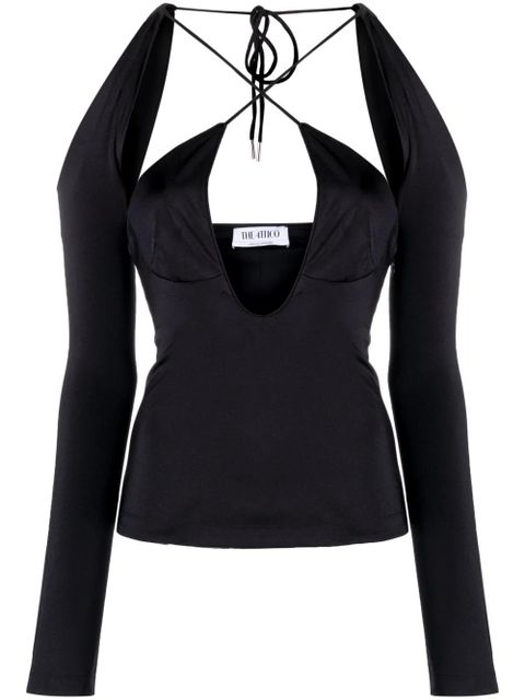 The Attico Zane cut-out top - Black - zdjęcie produktu nr 1