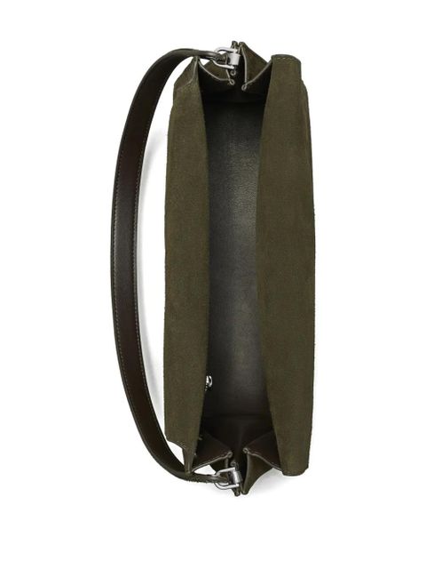 Tory Burch large Lee Radziwill suede shoulder bag - Green