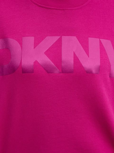 Dkny bluza damska kolor różowy z nadrukiem DP6T1561