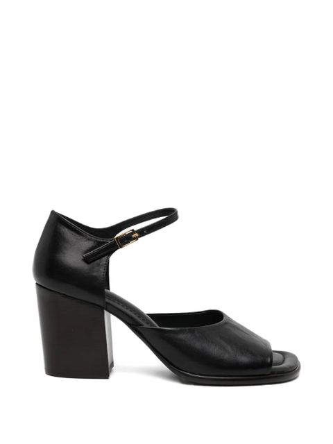 LEMAIRE square-tote heeled leather pumps - Black - zdjęcie produktu nr 1