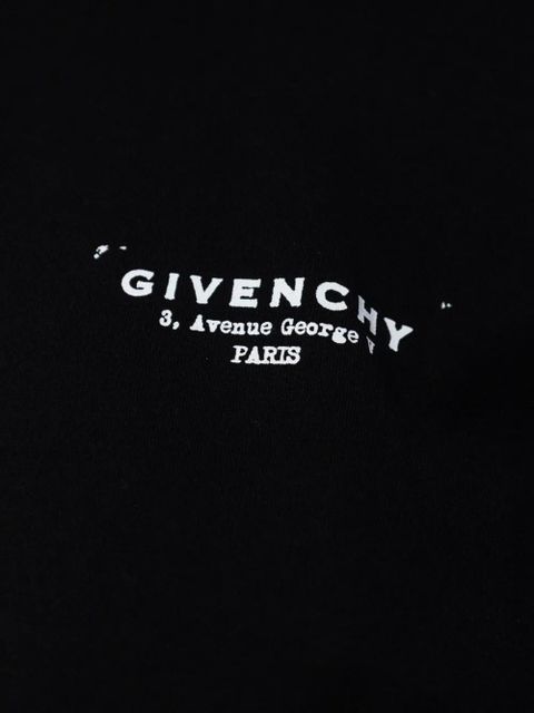 Givenchy logo-print cropped top - Black