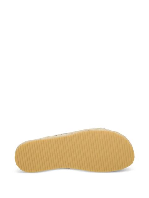 Missoni cross-strap woven slides - Neutrals
