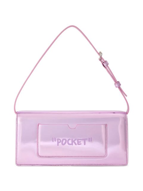 Off-White Jitney 1.0 embossed shoulder Bag - Pink
