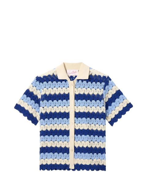 MC2 Saint Barth Monet crochet-knit shirt - Blue - zdjęcie produktu nr 1