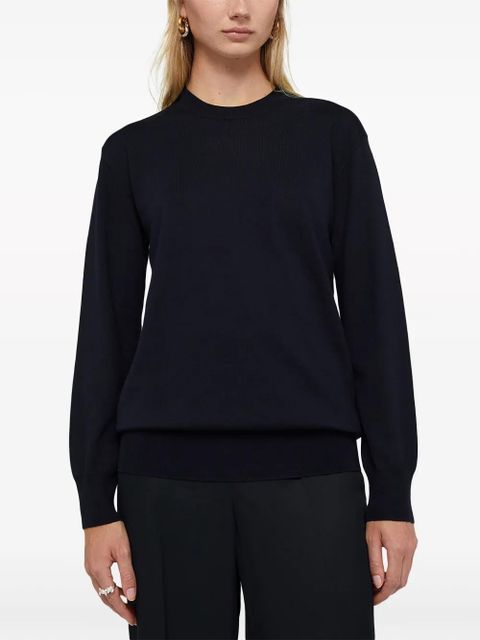 Jil Sander crew neck pullover sweater - Blue - zdjęcie produktu nr 2