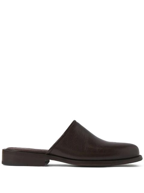 LEMAIRE square toe 35mm mules - Brown - zdjęcie produktu nr 1