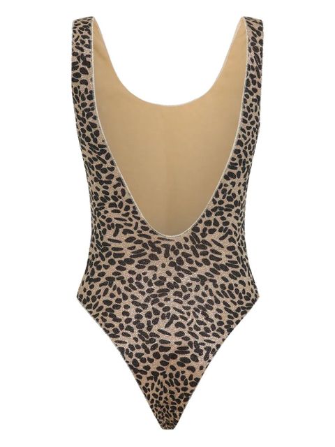 Oséree leopard-print swimsuit - Brown - zdjęcie produktu nr 2