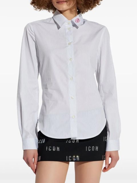 Diesel C-Gisel-P2 striped shirt - White