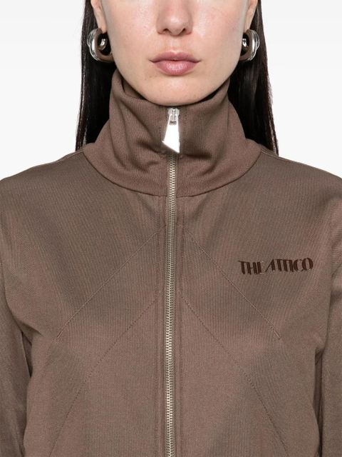 The Attico logo-appliqué sweatshirt - Brown - zdjęcie produktu nr 2