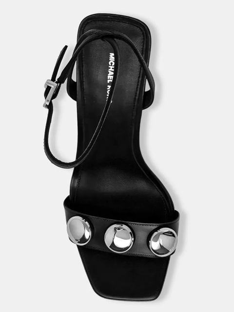 MICHAEL Michael Kors sandały skórzane Liana Dome Stud Sandal kolor czarny 40R6LNHS2L.001