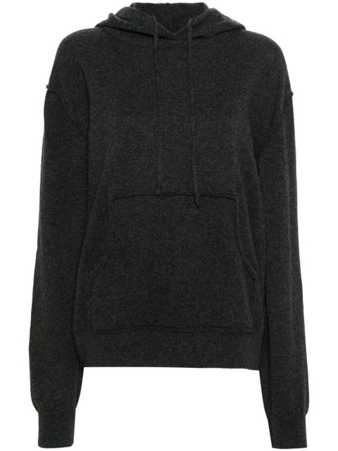 Maison Margiela four-stitch logo wool blend hoodie - Grey - zdjęcie produktu nr 1