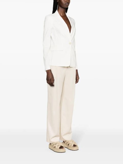 PINKO Ghera linen-blend blazer - White - zdjęcie produktu nr 2