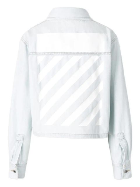 Off-White button stripes jacket - Blue