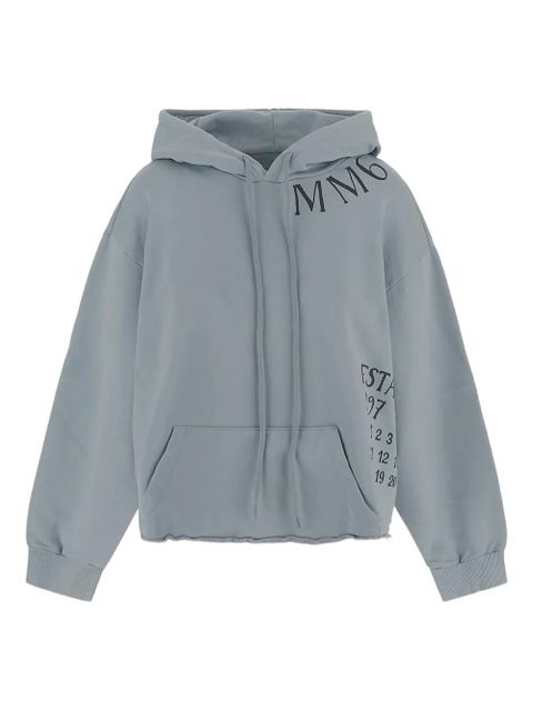 MM6 Maison Margiela logo-print hoodie - Blue - zdjęcie produktu nr 1