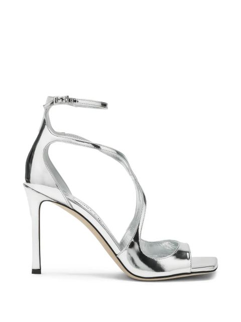 Jimmy Choo Azia ankle-strap stiletto sandals - Silver - zdjęcie produktu nr 1
