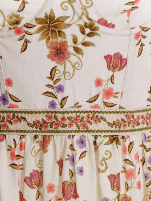 Agua By Agua Bendita Marcia aura floral-print maxi dress - Neutrals