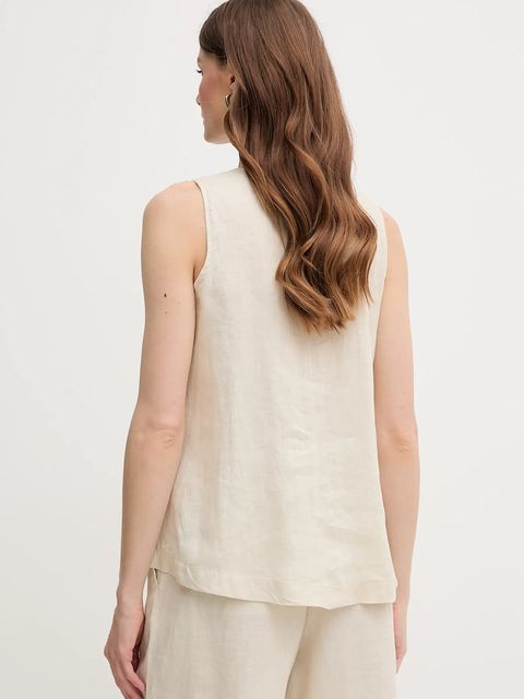 United Colors of Benetton bluzka lniana - zdjęcie produktu nr 2