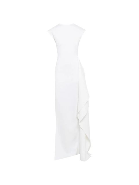 A.W.A.K.E. Mode draped-detail maxi dress - White - zdjęcie produktu nr 1