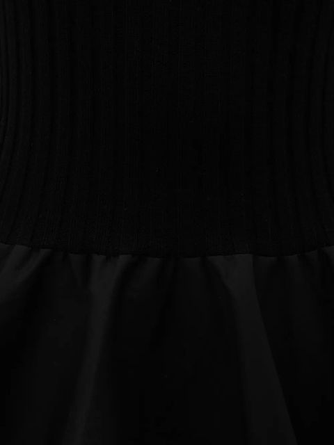 JW Anderson rib-knit peplum top - Black