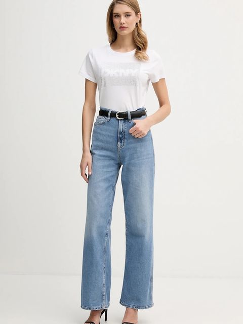 Dkny t-shirt damski kolor biały DJ6T1701 - zdjęcie produktu nr 2