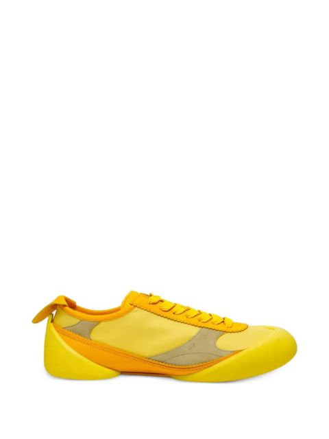 Alexander McQueen panelled lace-up sneakers - Yellow - zdjęcie produktu nr 1