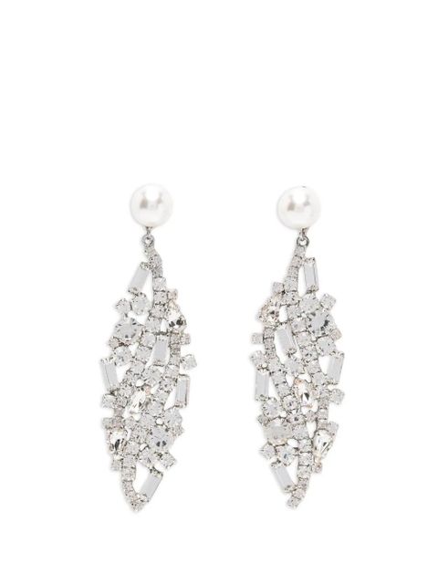Magda Butrym crystal-embellishment earrings - Silver - zdjęcie produktu nr 1