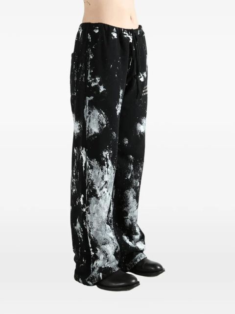 MM6 Maison Margiela tie-dye track pants - Black