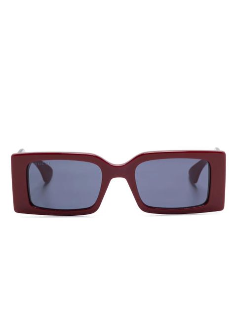 Gucci Eyewear rectangle-frame sunglasses - Red - zdjęcie produktu nr 1