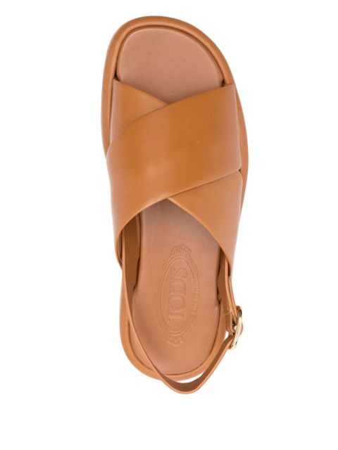 Tod's leather sandals - Brown