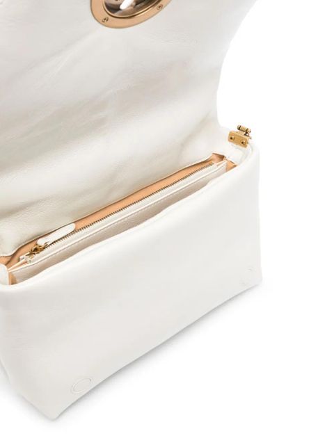 PINKO Love leather crossbody bag - White - zdjęcie produktu nr 2