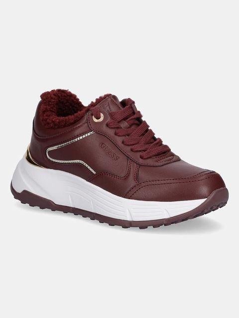 Guess sneakersy FARREA damskie kolor bordowy FLFRRE ELE12 - zdjęcie produktu nr 1